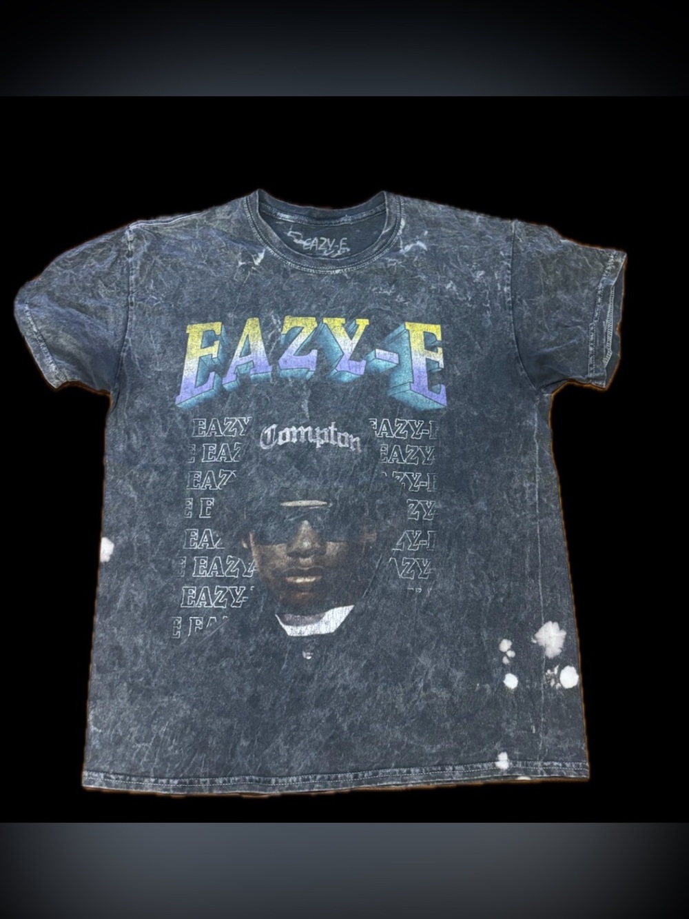 Eazy-E Size:M Graphic Band Tee - Black Vintage Wash